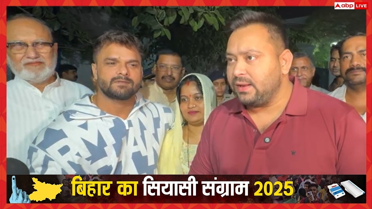 पत्नी चंदा देवी संग RJD में शामिल हुए खेसारी लाल यादव, तेजस्वी बोले- 'हम लोगों की भाभी…'