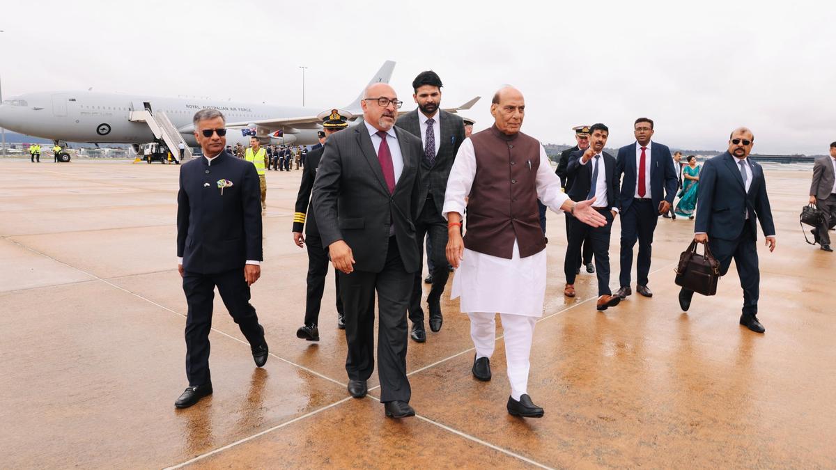 World News Today: International News Headlines – The Hindu | The Hindu – भारत-ऑस्ट्रेलिया रक्षा, रणनीतिक संबंधों को बढ़ावा देने के लिए राजनाथ सिंह कैनबरा पहुंचे
